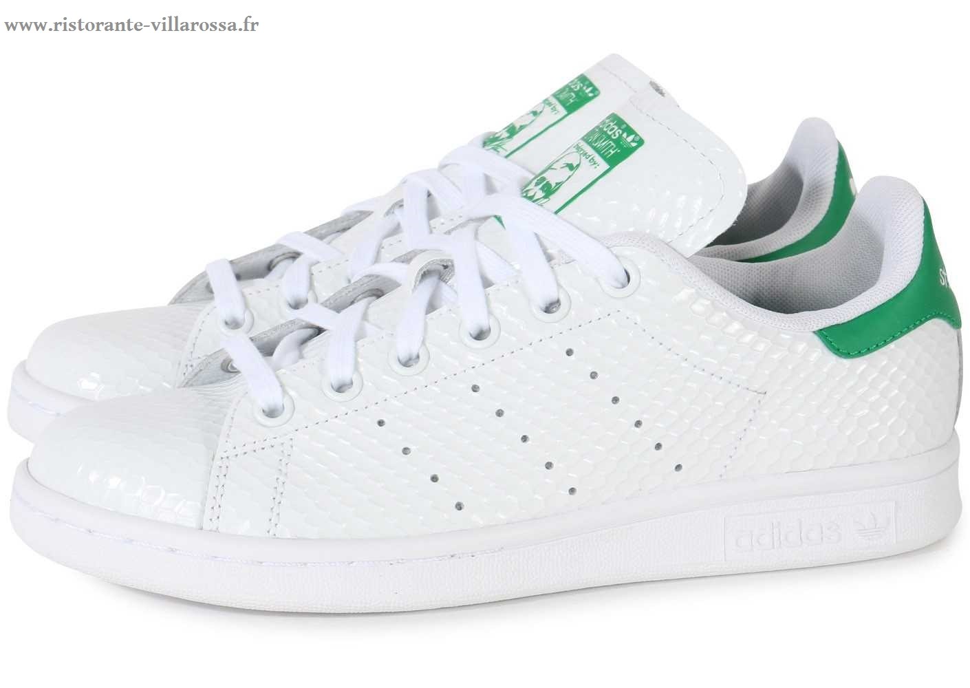 adidas superstar blanche et verte femme